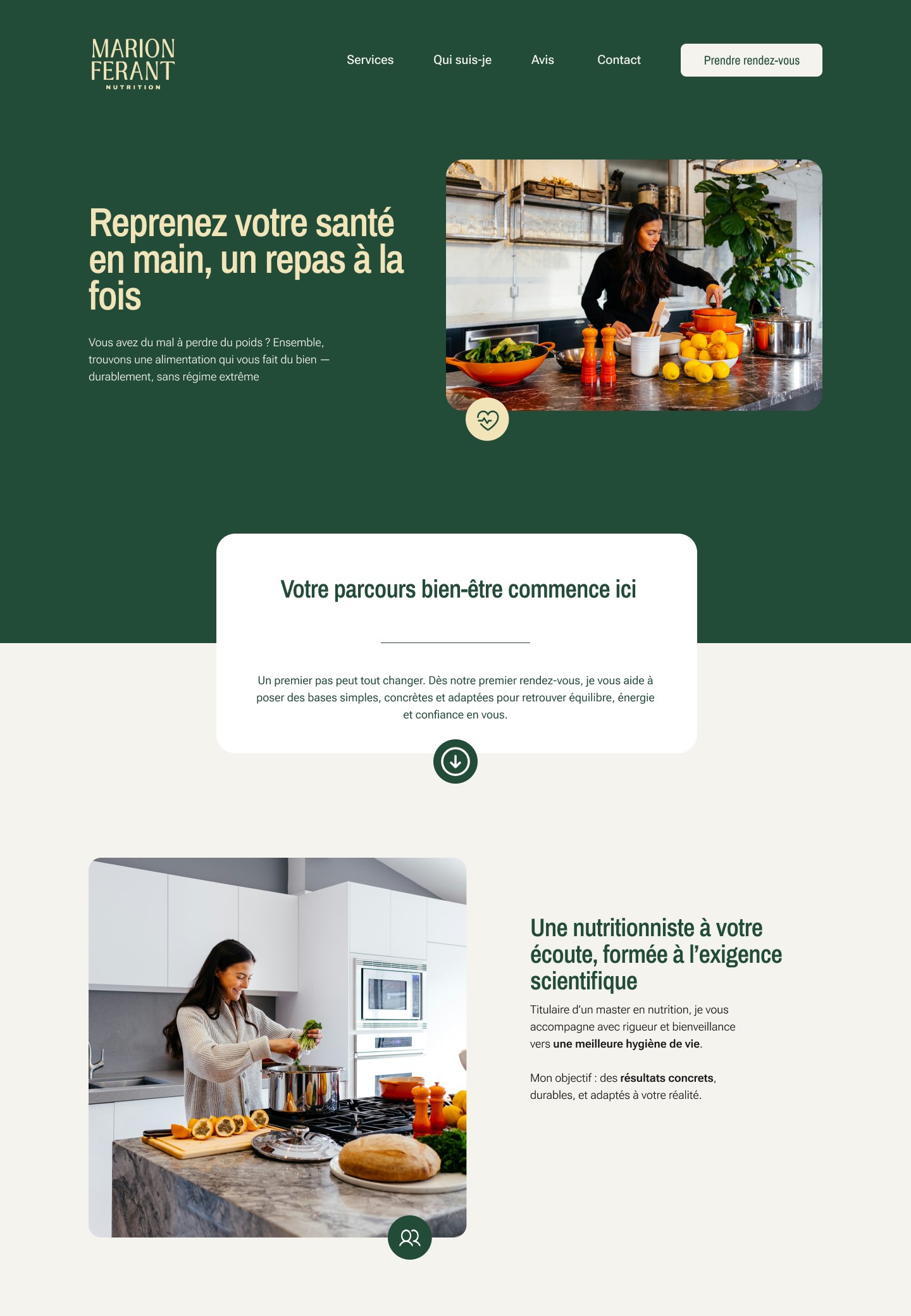 Site web de Marion Ferant